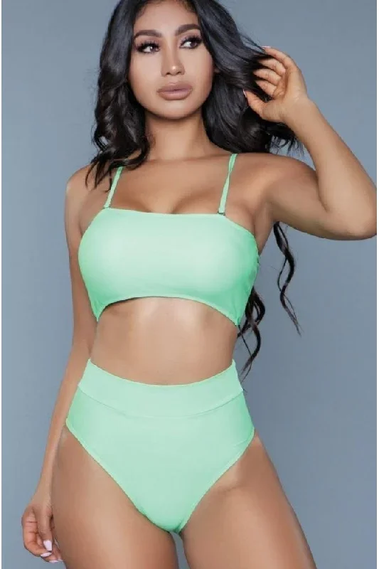 Convertible Strap 2 Piece Swimsuit