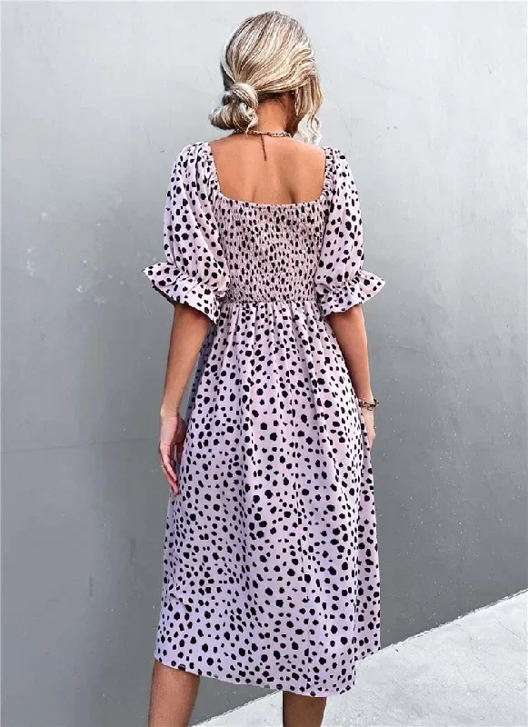 2022-summer-puff-sleeve-maxi-dress-women-dot-long-party-dress-ladies-off-shoulder-vintage-elegant-dress-for-women-black