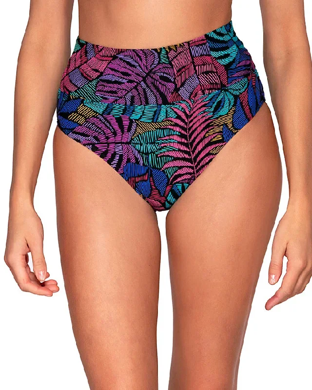 2023 Sunsets Panama Palms Hannah High Waist Fold Over Bottom (More colors available) - 33B