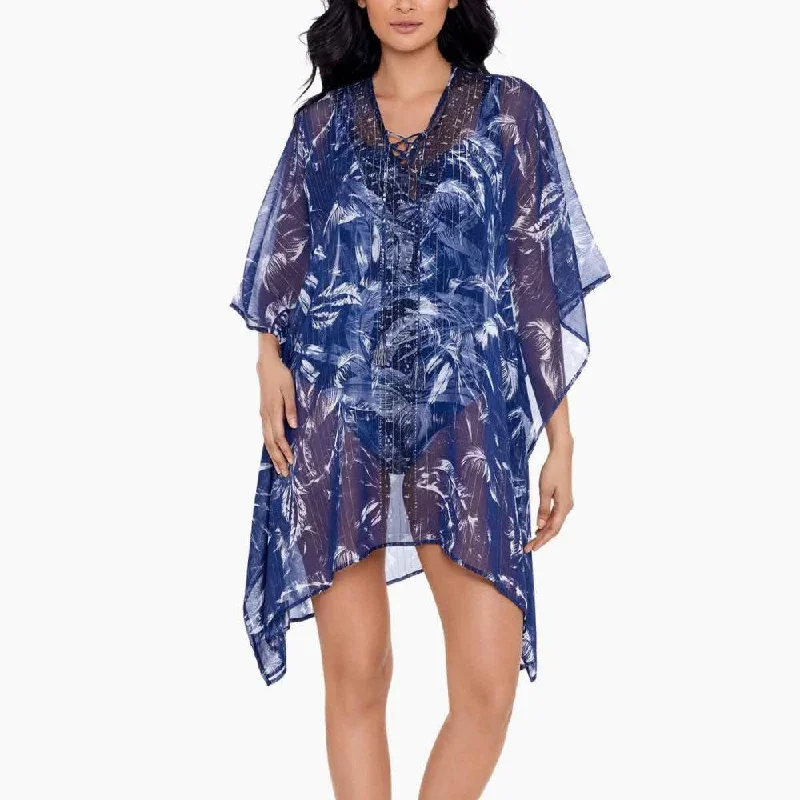 Tropica Toile Caftan Swim Cover Up