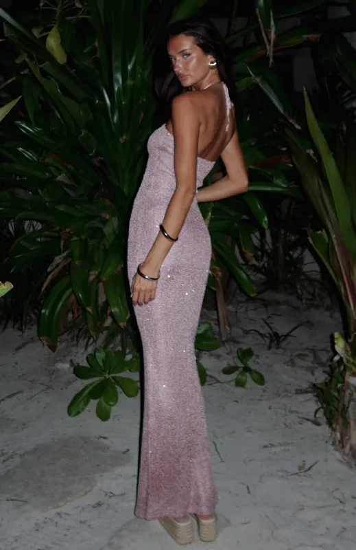 Better Than Before Sequin Maxi Dress Pink