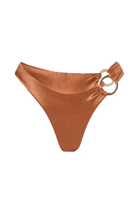 Bronte Bottom - Bronze Shiny Jersey