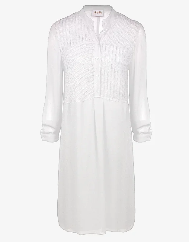 Buttoned Tunic - White