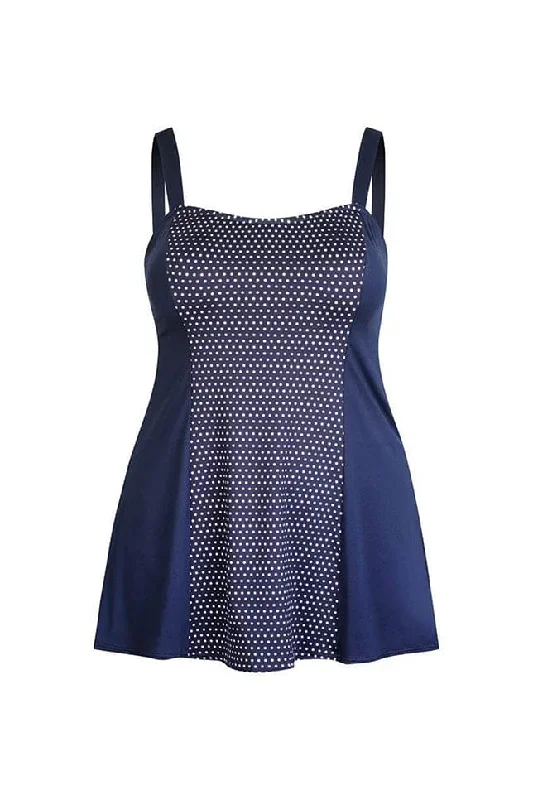 capriosca-navy-white-dots-panelled-swim-dress-chlorine-resistant