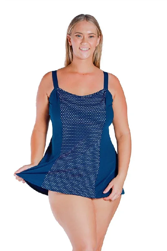 capriosca-navy-white-dots-panelled-swim-dress-chlorine-resistant