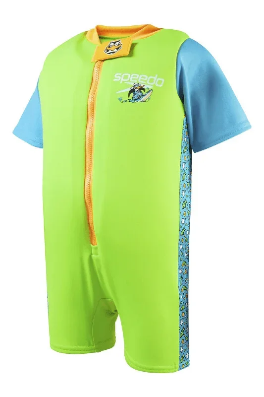 Speedo Toddler Character Printed Float Suit One Piece - Green/Blue - 8-1225814682