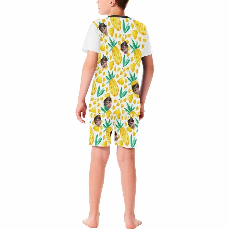 custom-face-seamless-pineapple-big-kids-short-pajama-set-for-boys