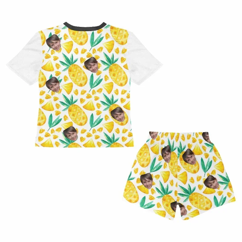 custom-face-seamless-pineapple-big-kids-short-pajama-set-for-boys