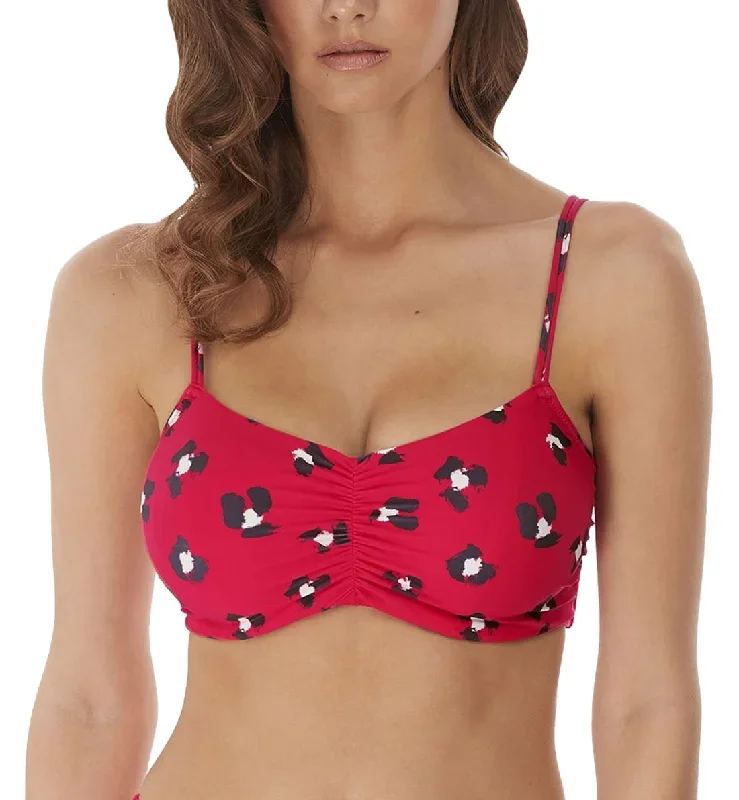 Freya Wildcat Convertible Concealed Underwire Bralette Bikini Top (6882)- Red