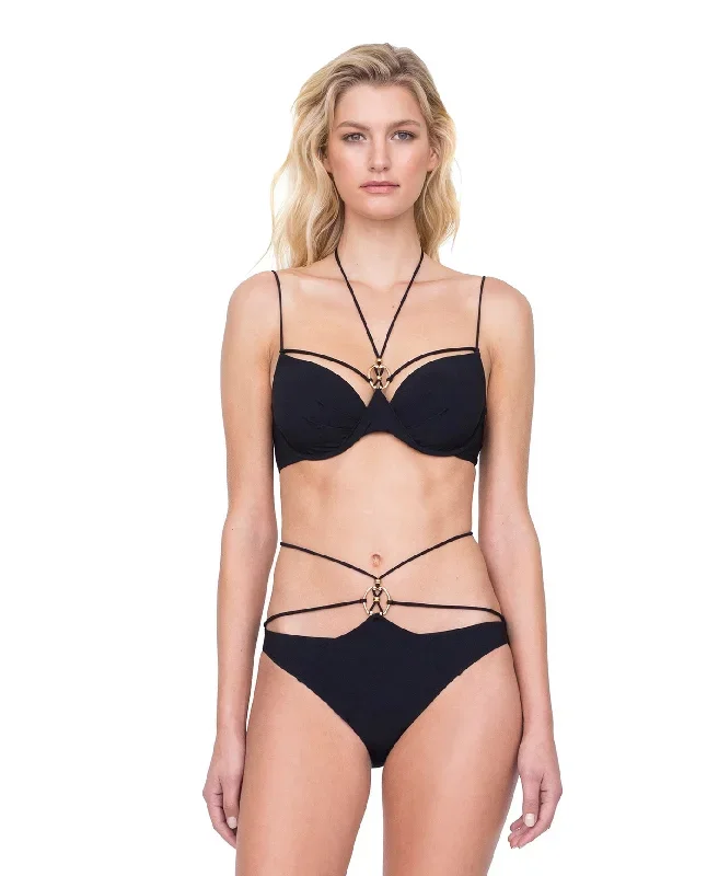 Gottex Desire Strappy Underwire Bikini Top And Bikini Bottom Set