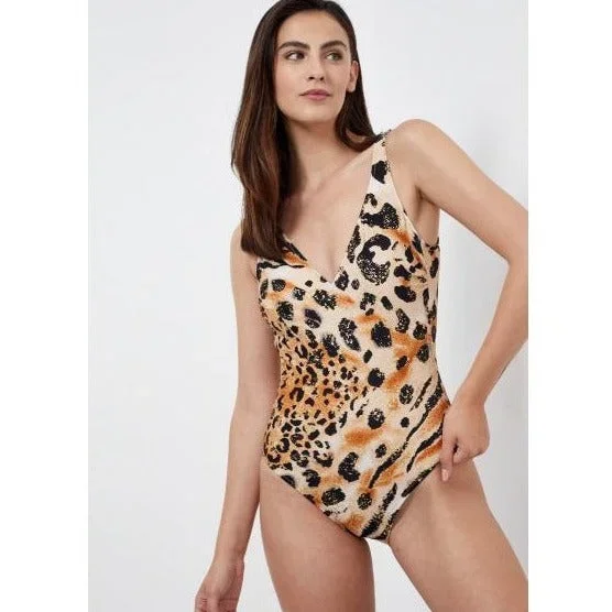 Gottex Essentials Safari V-Neck One Piece Swimsuit