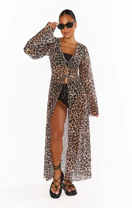 Jet Setter Robe ~ Cheetah Mesh