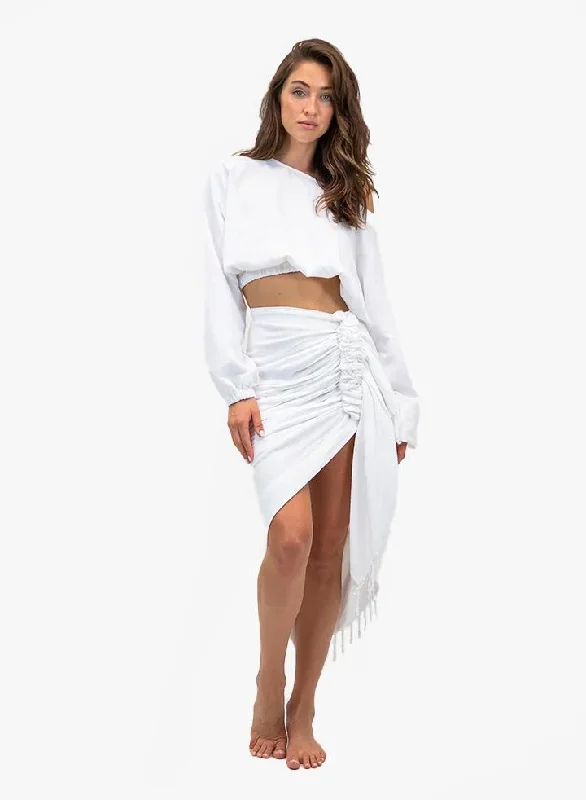 Just Bee Queen - Tulum Skirt - White