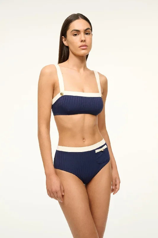 LIV BIKINI TOP | NAVY IVORY