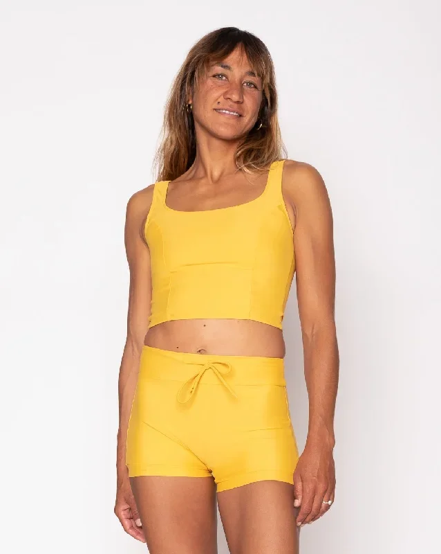 Maisie Swim Tank - Saffron