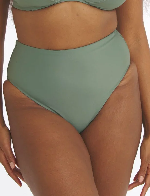 Marvell Lane Elena High Cut Leg Brief Eucalyptus