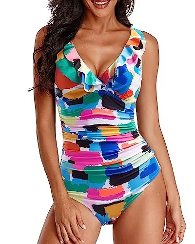 One Piece Tummy Control Bathing Suits