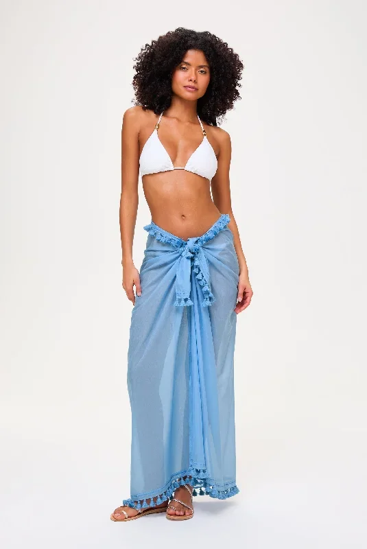 Ocean Tide Tassel Trim Sarong