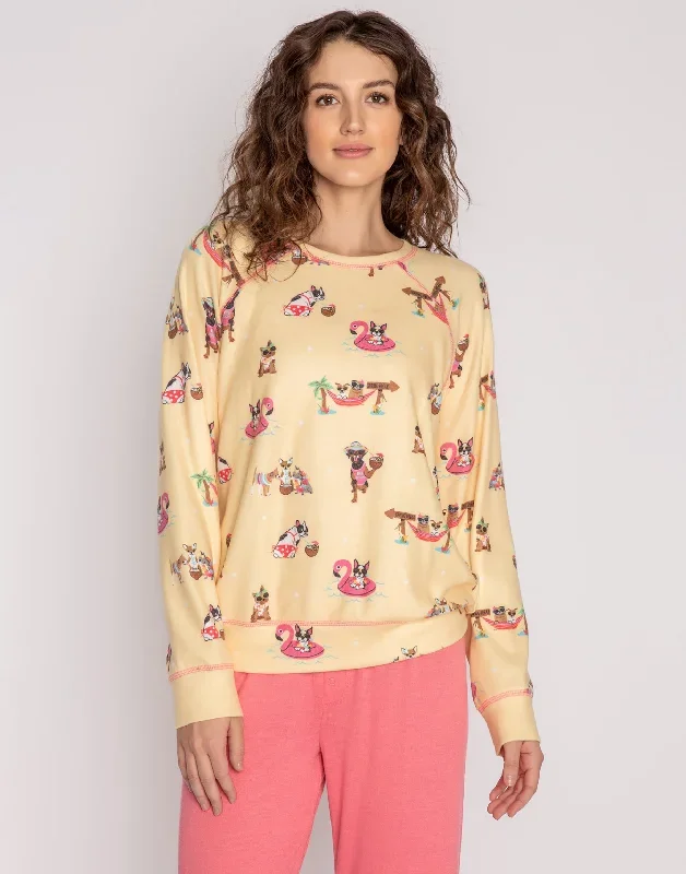 Spring Breeze Long Sleeve Top by P.J. Salvage - Yellow Mist