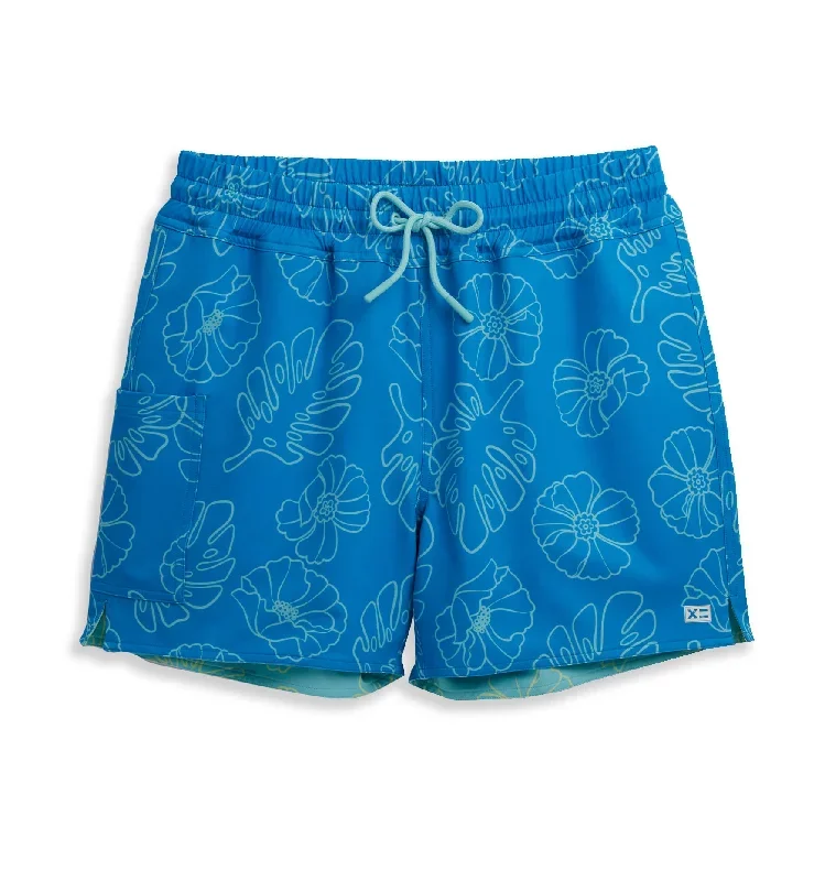 Swim 5"" Reversible Board Short LC - Keep Palm