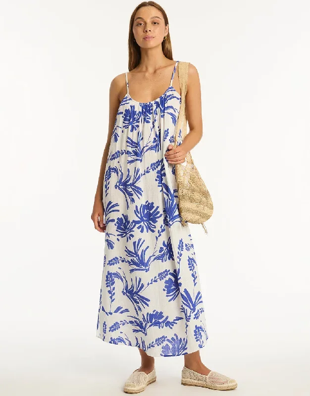 Tradewind Sun Dress - Cobalt