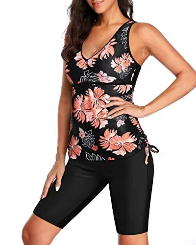 black orange floral1