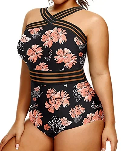 black orange floral5