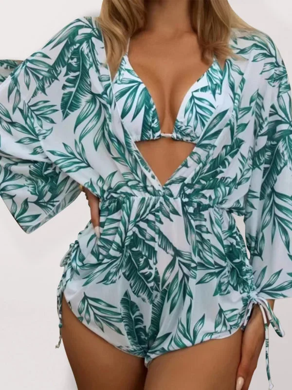 womens-tropical-print-halter-neck-bikini-with-matching-beach-cover-up