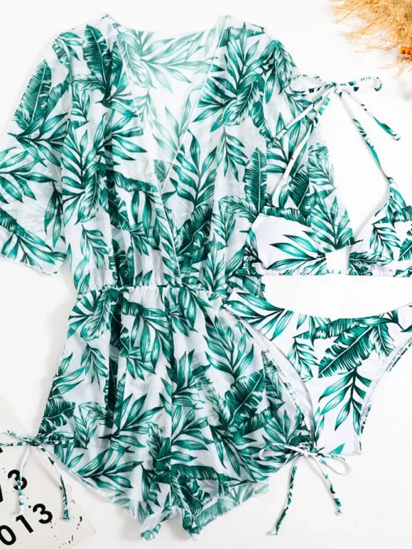 womens-tropical-print-halter-neck-bikini-with-matching-beach-cover-up